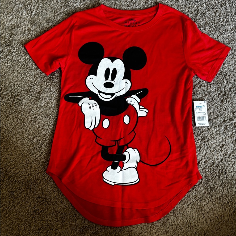 Disney Red Mickey Mouse Women's Tee